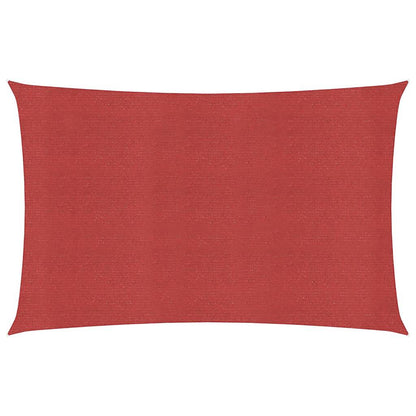 Sunshade Sail 160 g/m² Red 2.5x5 m HDPE