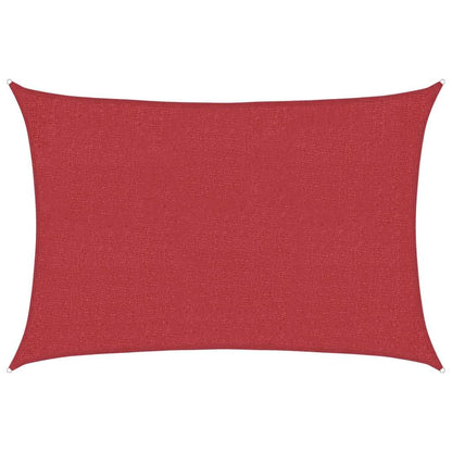 Sunshade Sail 160 g/m² Red 3x4 m HDPE
