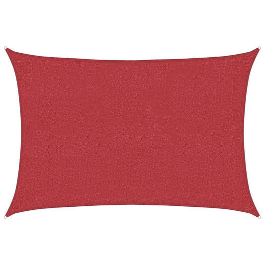Sunshade Sail 160 g/m² Red 3x5 m HDPE