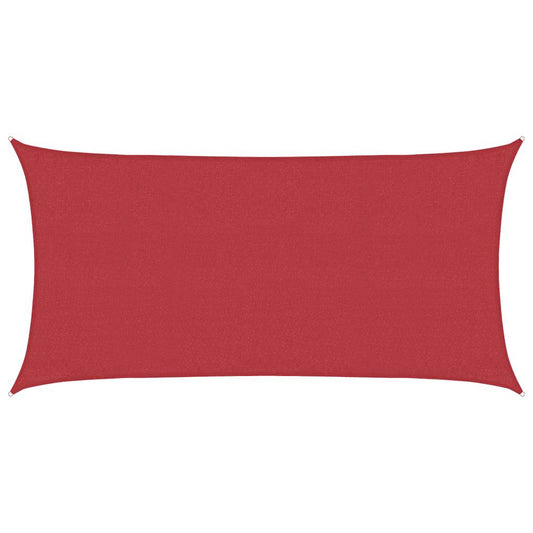 Sunshade Sail 160 g/m² Red 3x6 m HDPE