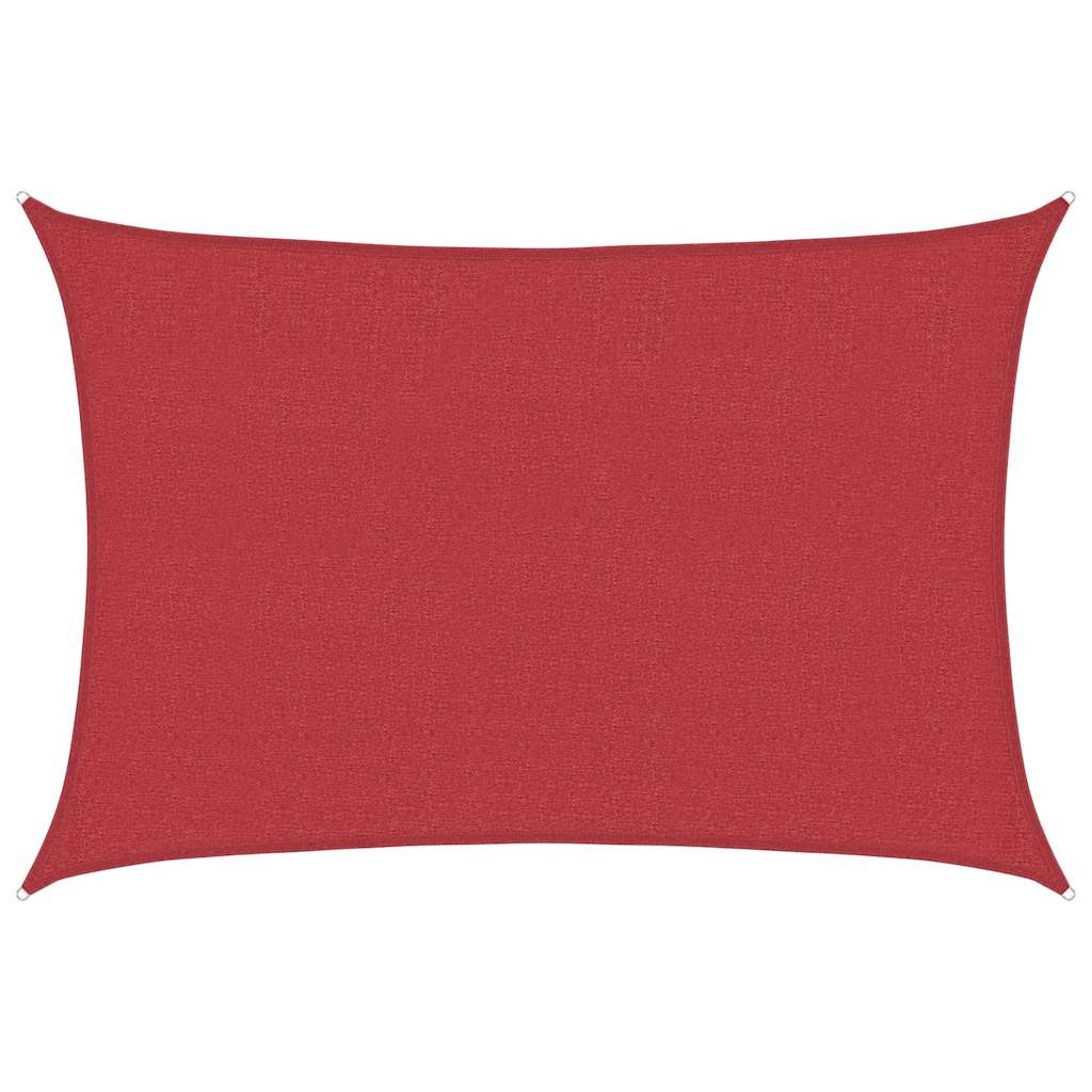 Sunshade Sail 160 g/m² Red 4x5 m HDPE
