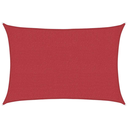 Sunshade Sail 160 g/m² Red 4x5 m HDPE