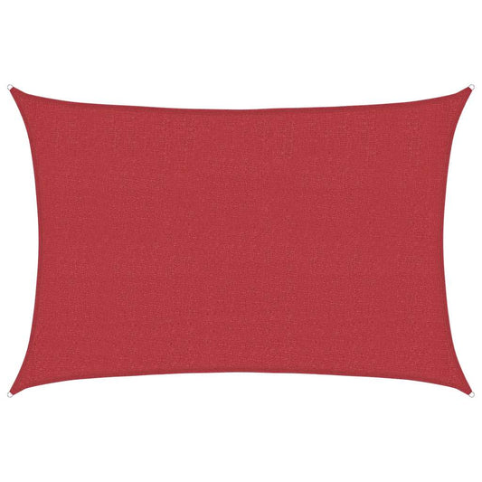 Sunshade Sail 160 g/m² Red 4x5 m HDPE