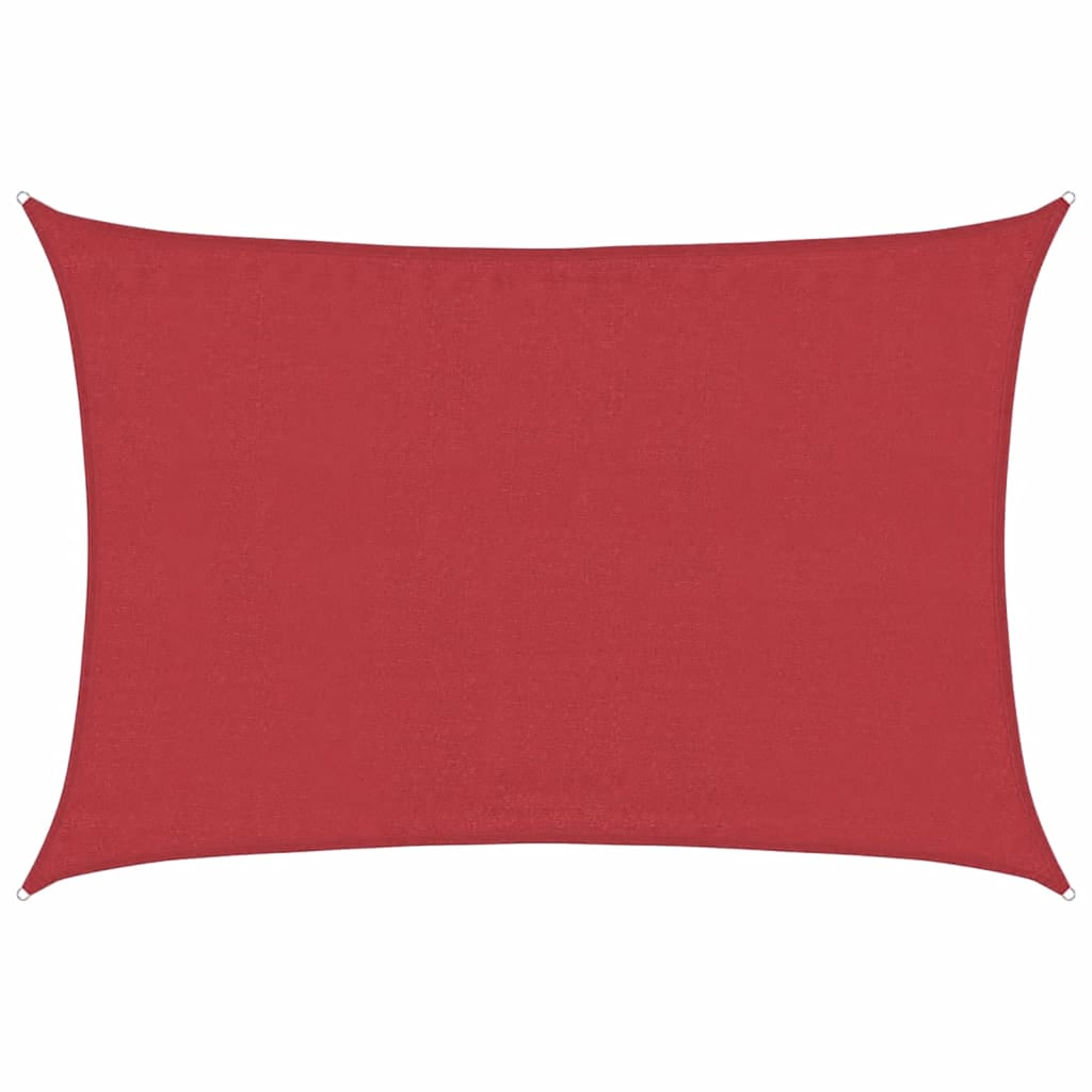 Sunshade Sail 160 g/m² Red 4x6 m HDPE
