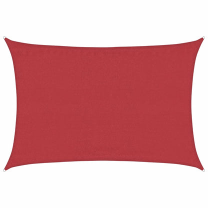 Sunshade Sail 160 g/m² Red 4x6 m HDPE