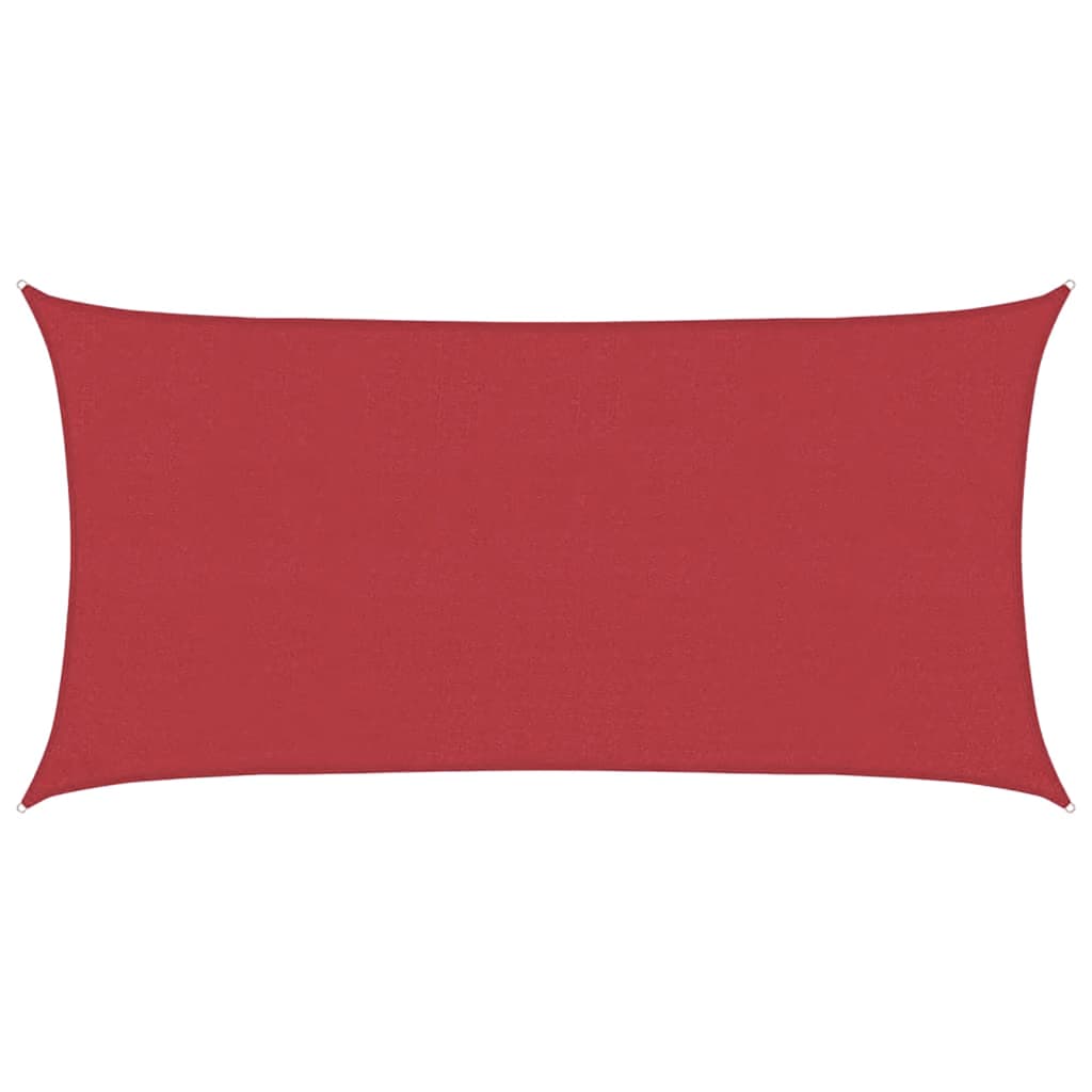 Sunshade Sail 160 g/m² Red 4x7 m HDPE