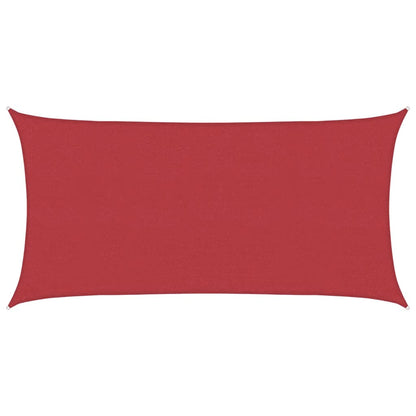 Sunshade Sail 160 g/m² Red 4x7 m HDPE