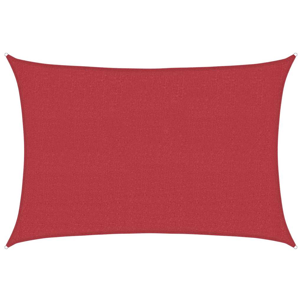 Sunshade Sail 160 g/m² Red 5x6 m HDPE