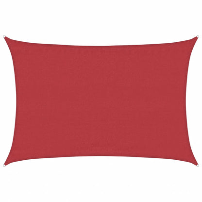 Sunshade Sail 160 g/m² Red 5x7 m HDPE