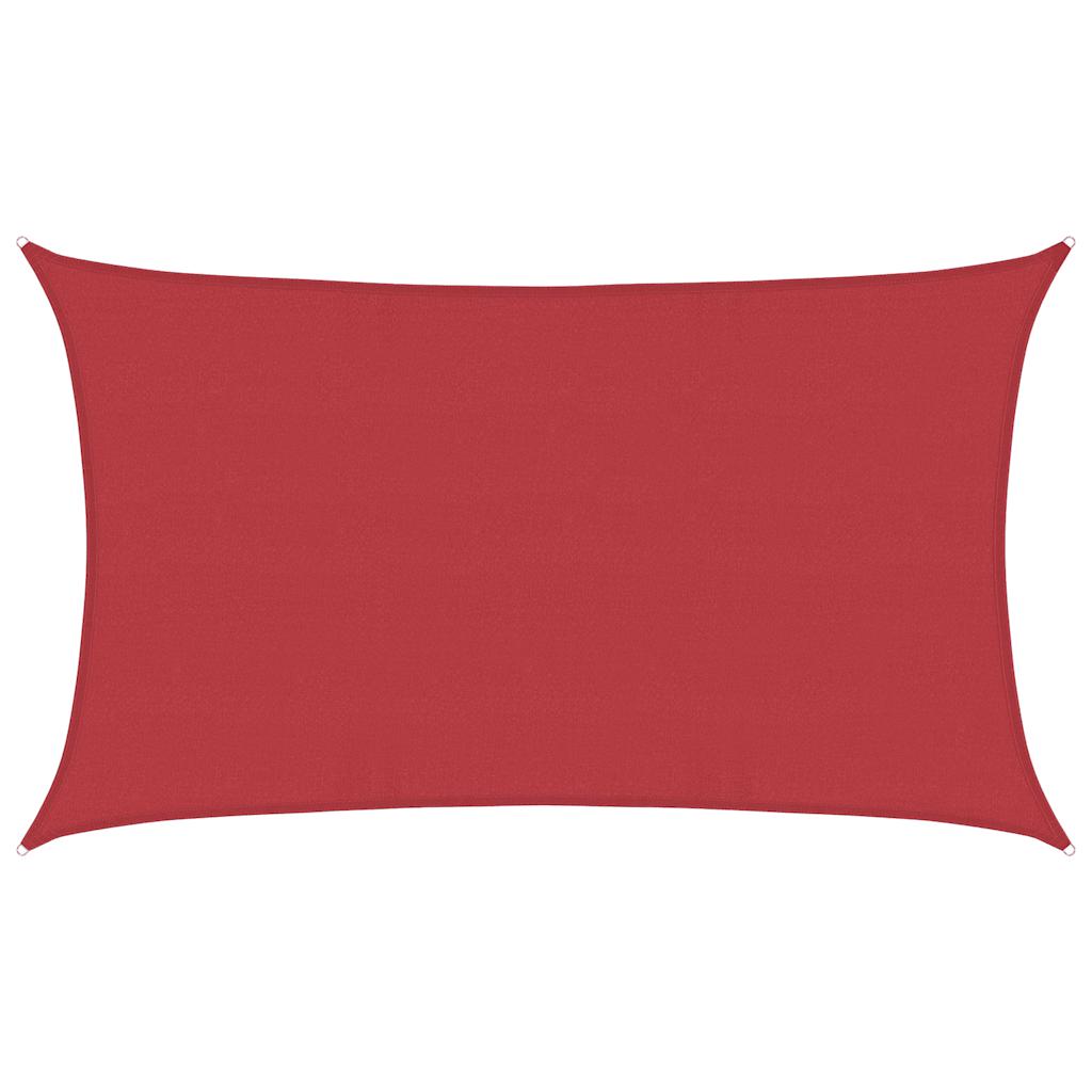Sunshade Sail 160 g/m² Red 5x8 m HDPE