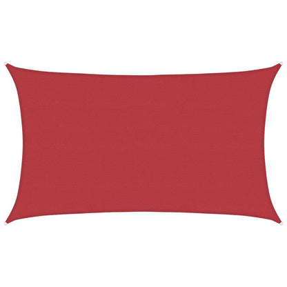 Sunshade Sail 160 g/m² Red 5x8 m HDPE