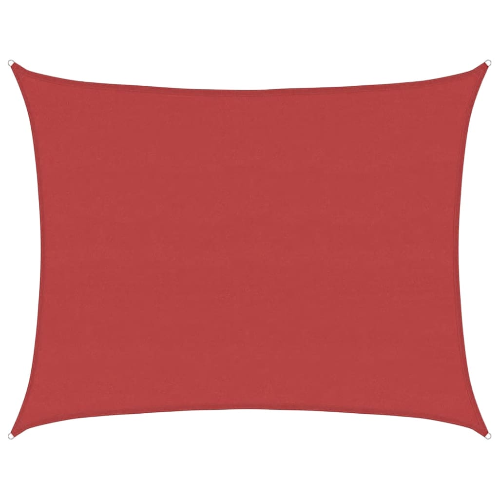 Sunshade Sail 160 g/m² Red 6x7 m HDPE