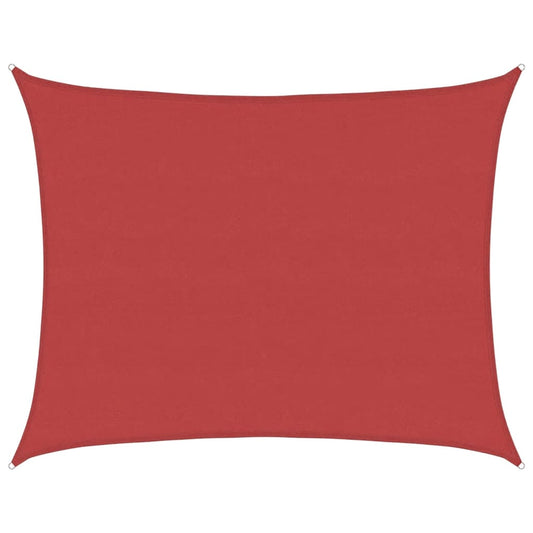 Sunshade Sail 160 g/m² Red 6x7 m HDPE