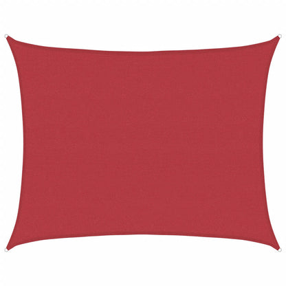 Sunshade Sail 160 g/m² Red 6x8 m HDPE