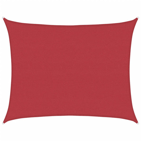 Sunshade Sail 160 g/m² Red 6x8 m HDPE