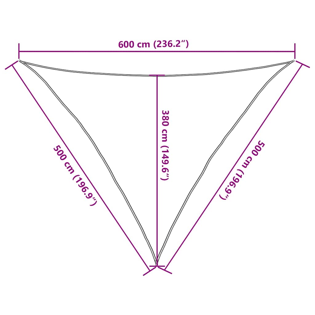 Sun Sail | Red | High-density polyethylene (HDPE) | 5 x 5 x 6 m