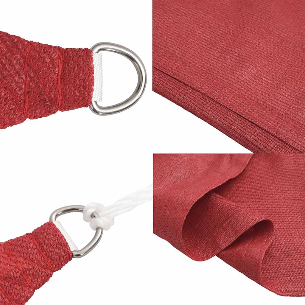 Sunshade Sail 160 g/m² Red 4x5x6.8 m  HDPE