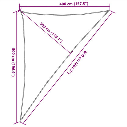 Sunshade Sail 160 g/m² Red 4x5x6.8 m  HDPE