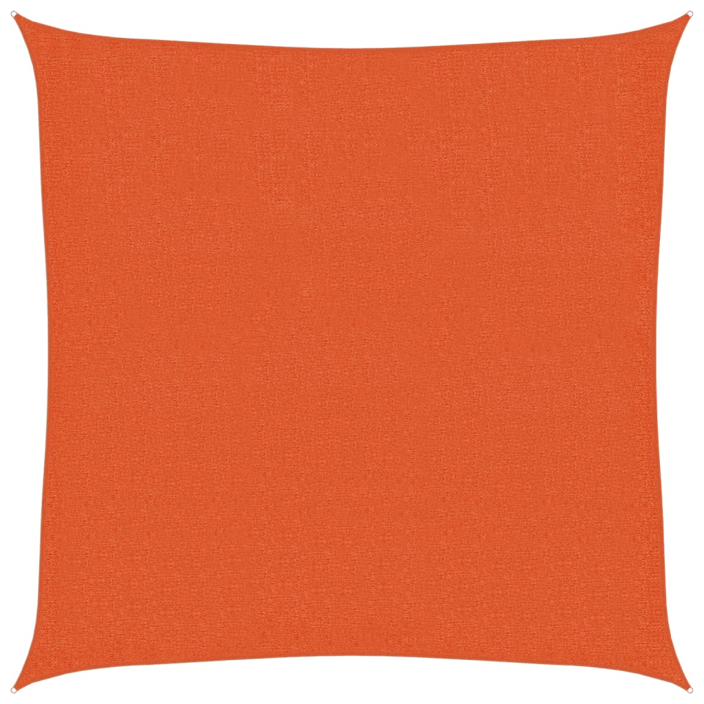 Sunshade Sail 160 g/m² Orange 2.5x2.5 m HDPE