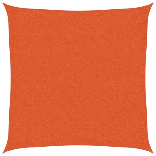 Sunshade Sail 160 g/m² Orange 3.6x3.6 m HDPE