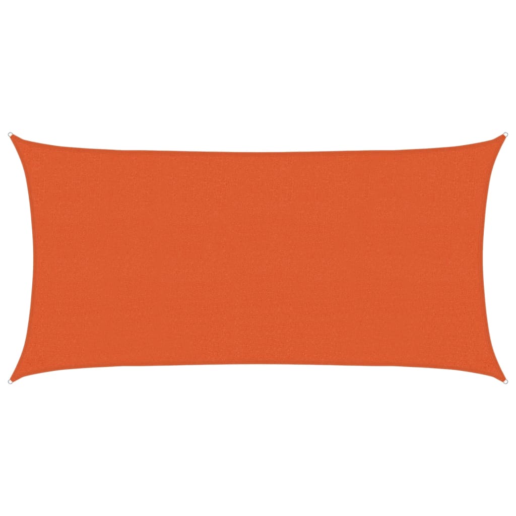 Sunshade Sail 160 g/m² Orange 2x4 m HDPE
