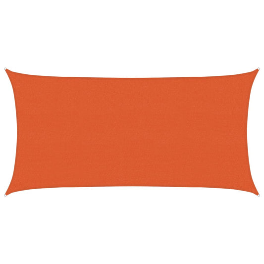 Sunshade Sail 160 g/m² Orange 2x4 m HDPE