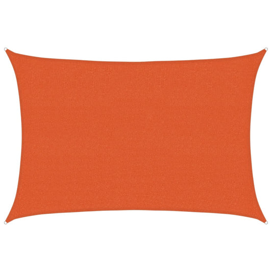 Sunshade Sail 160 g/m² Orange 2.5x4 m HDPE