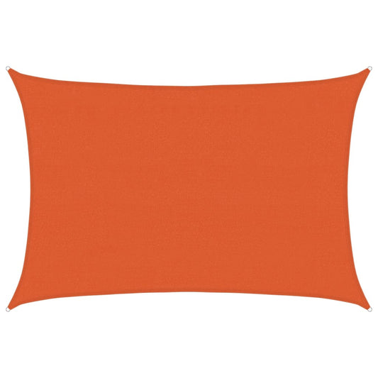 Sunshade Sail 160 g/m² Orange 3.5x5 m HDPE