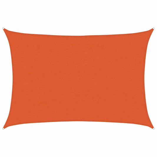 Sunshade Sail 160 g/m² Rectangular Orange 4x5 m HDPE