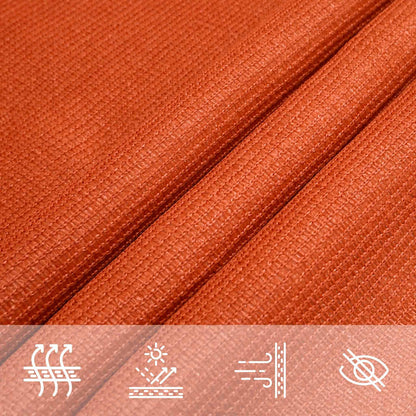 Sunshade Sail 160 g/m² Rectangular Orange 6x7 m HDPE