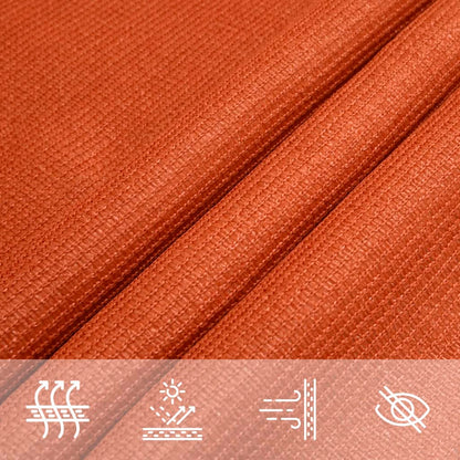 Sunshade Sail 160 g/m² Orange 4x4x4 m HDPE