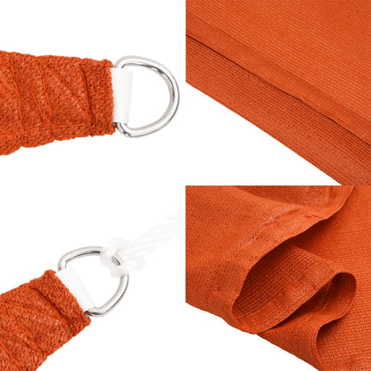 Sunshade Sail 160 g/m² Orange 4x4x4 m HDPE