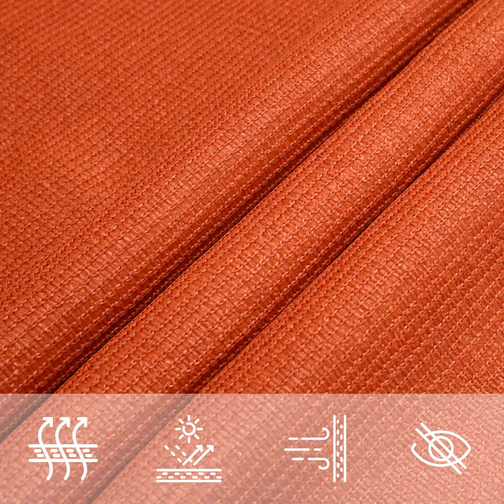 Sunshade Sail 160 g/m² Trapezium Orange 4/5x4 m HDPE