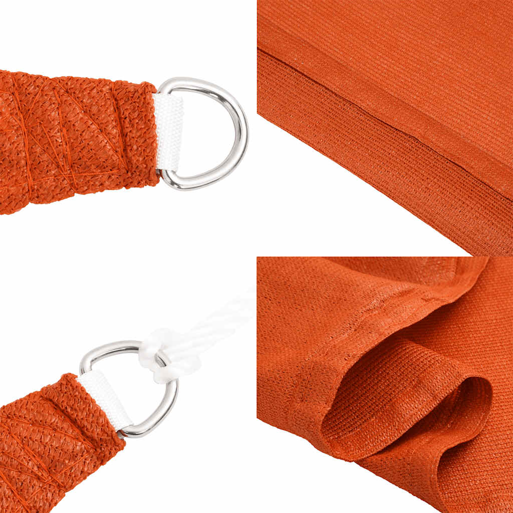 Sunshade Sail 160 g/m² Trapezium Orange 4/5x4 m HDPE