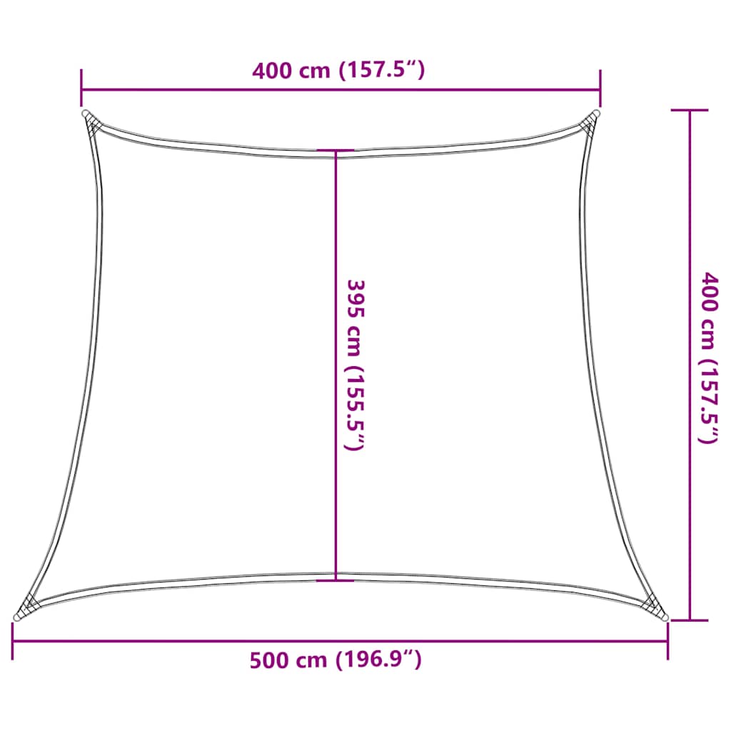 Sunshade Sail 160 g/m² Trapezium Orange 4/5x4 m HDPE