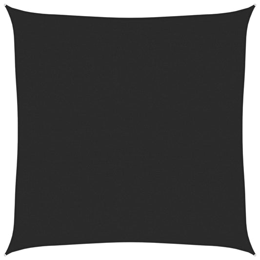 Sunshade Sail 160 g/m² Black 5x5 m HDPE
