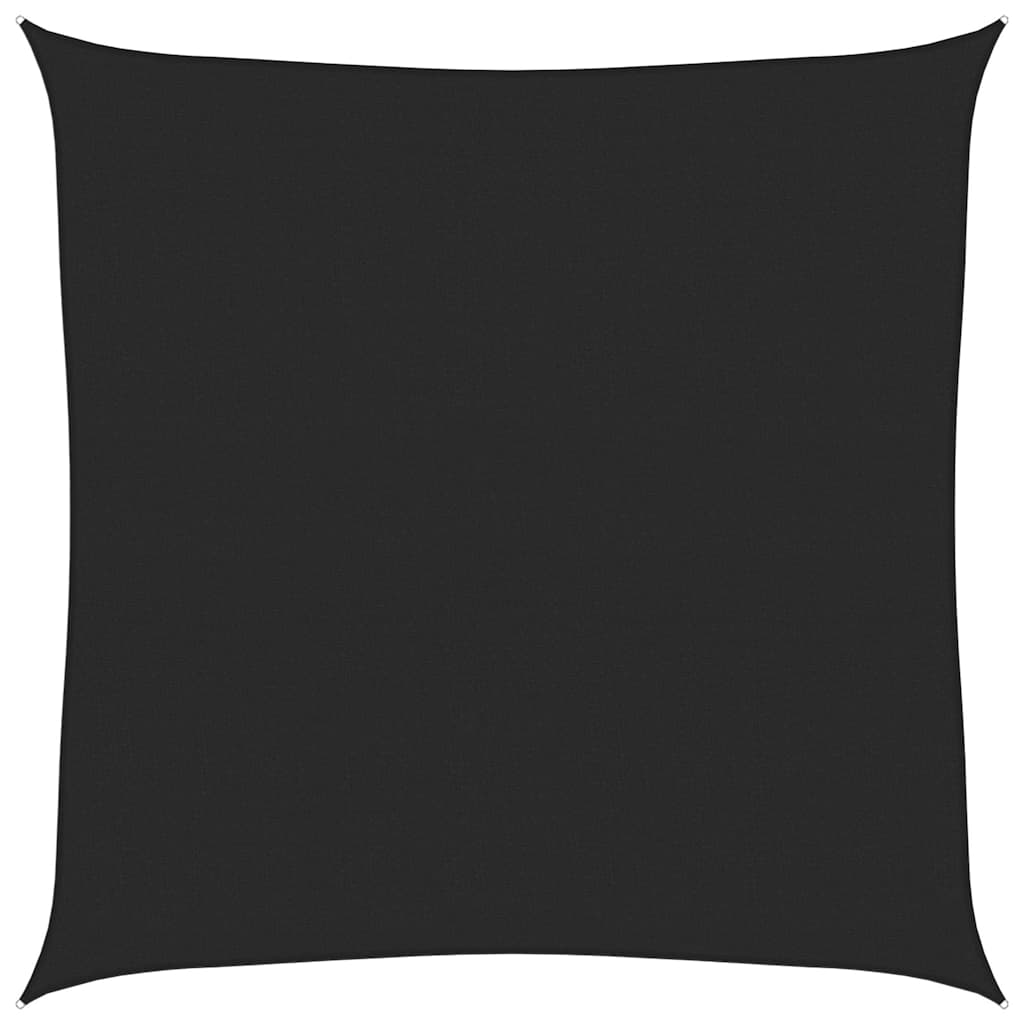 Sunshade Sail 160 g/m² Black 5x5 m HDPE