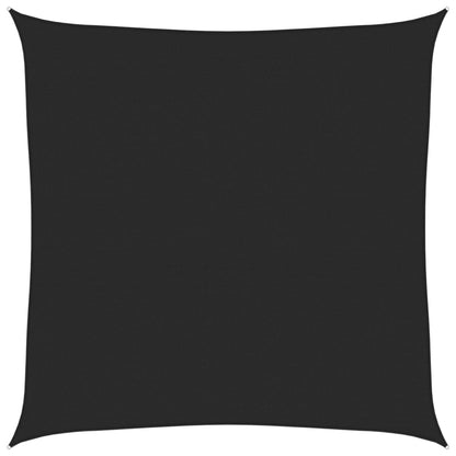 Sunshade Sail 160 g/m² Black 6x6 m HDPE