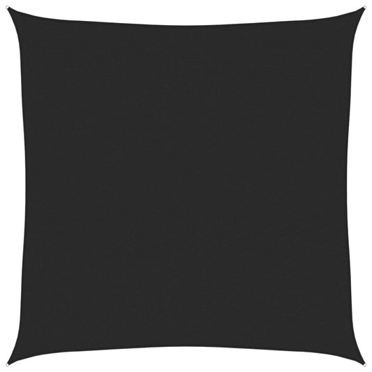 Sunshade Sail 160 g/m² Black 7x7 m HDPE