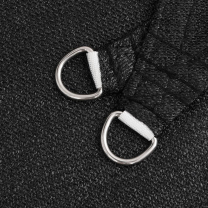 Sunshade Sail 160 g/m² Black 7x7 m HDPE