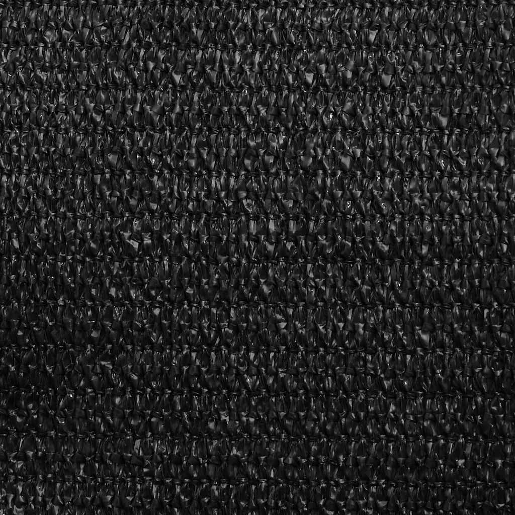311720 vidaXL Sunshade Sail 160 g/m² Black 7x7 m HDPE
