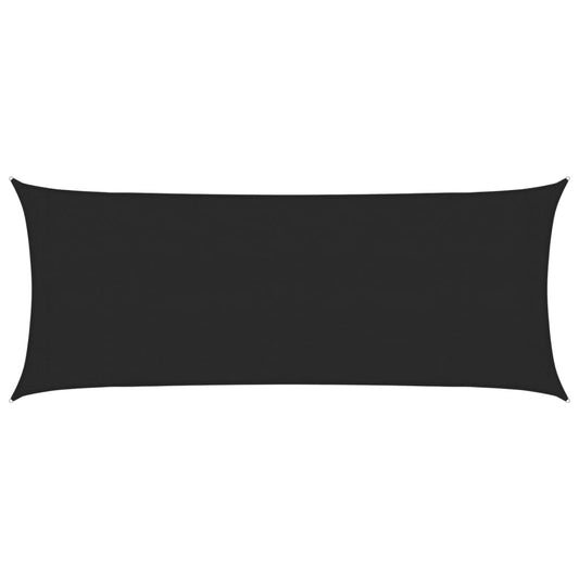 Sunshade Sail 160 g/m² Black 2x5 m HDPE