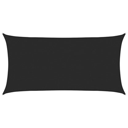 Sunshade Sail 160 g/m² Black 2.5x4.5 m HDPE