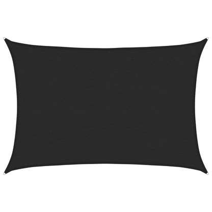 Sunshade Sail 160 g/m² Black 4x5 m HDPE