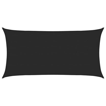Sunshade Sail 160 g/m² Black 4x7 m HDPE