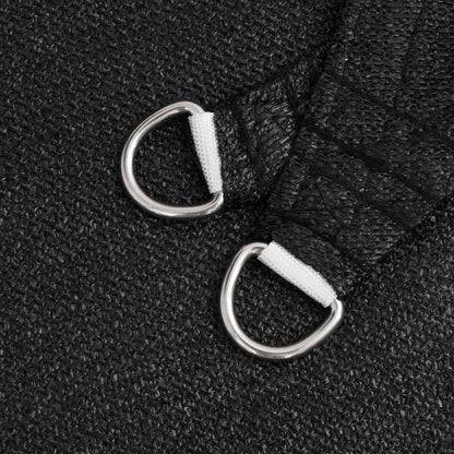 Sunshade Sail 160 g/m² Black 4x7 m HDPE