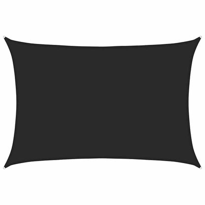 311741 vidaXL Sunshade Sail 160 g/m² Black 5x6 m HDPE