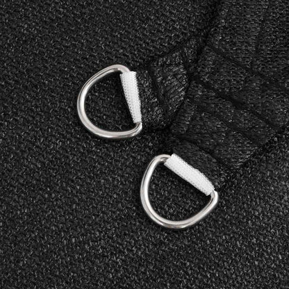 311741 vidaXL Sunshade Sail 160 g/m² Black 5x6 m HDPE