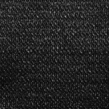 Sunshade Sail 160 g/m² Black 5x8 m HDPE