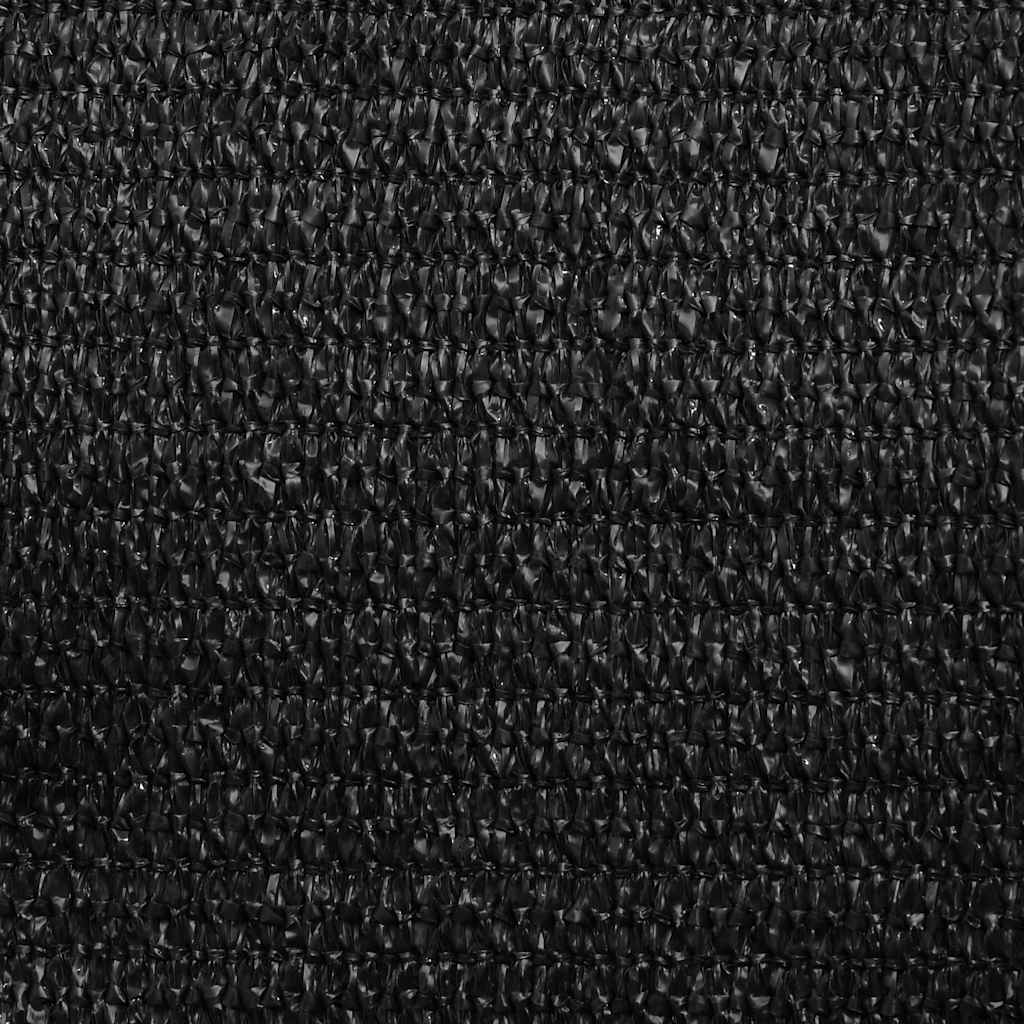 Sunshade Sail 160 g/m² Triangular Black 3x4x4 m HDPE